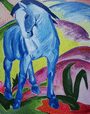 Синий конь, копия с работы Франца Марка, 2013